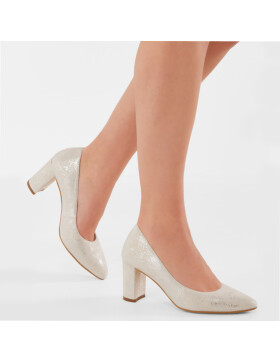 Brautschuhe Hilarie Off-White Silver Suede (Leather) 2 - 35