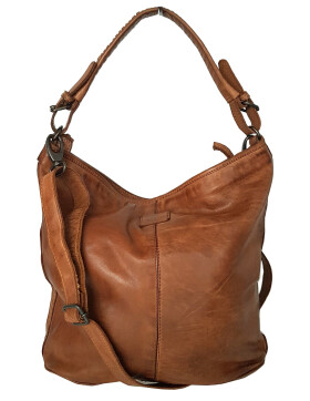 Leder Tasche &quot;Tess - Glattleder&quot; Cognac, Schultertasche, Shopper von Bear Design in Cognac