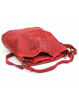 Leder Tasche &quot;Tess - Glattleder&quot;, Schultertasche, Shopper von Bear Design in Rot